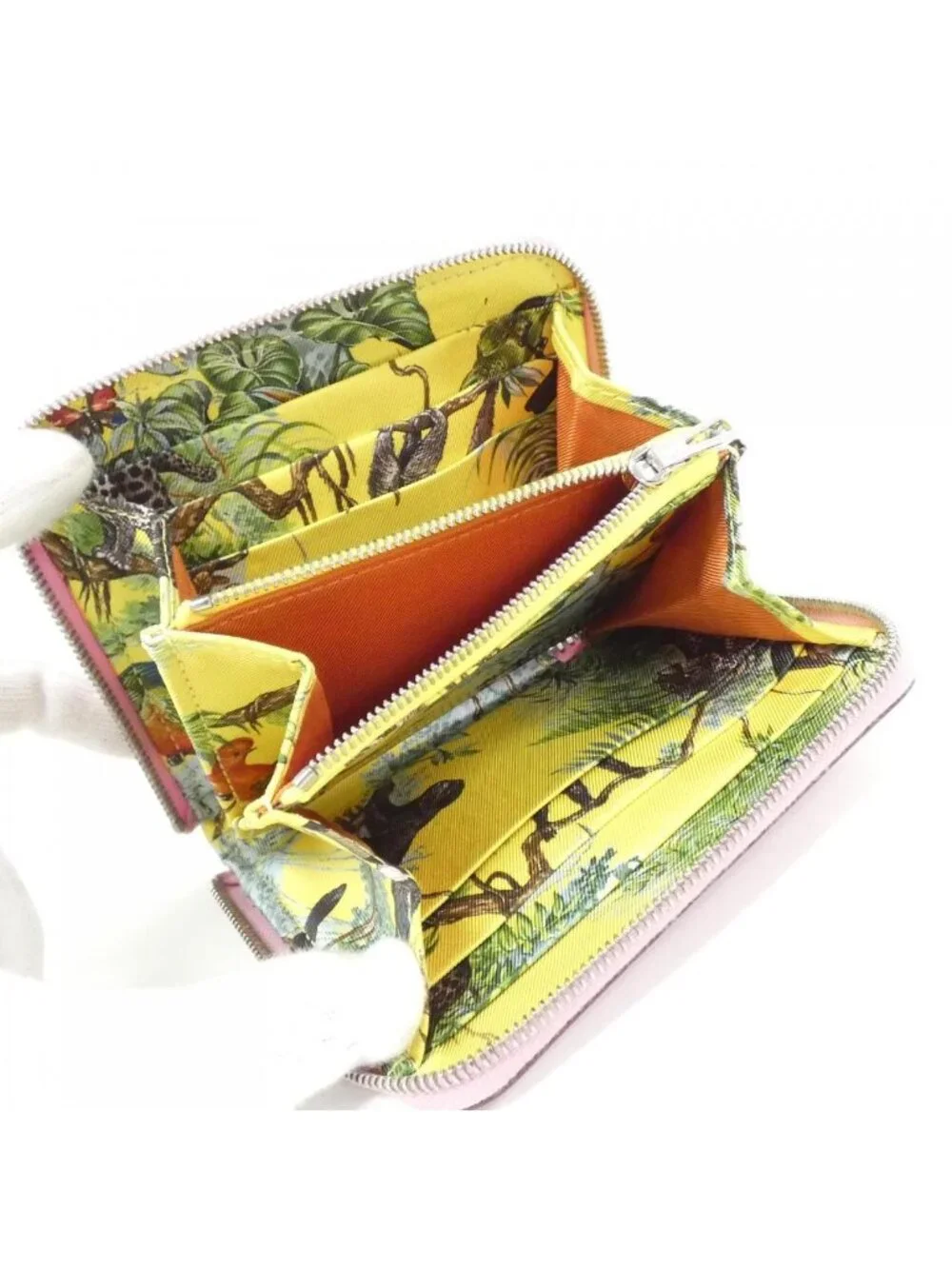 Hermes Equateur Silk in Compact Wallet